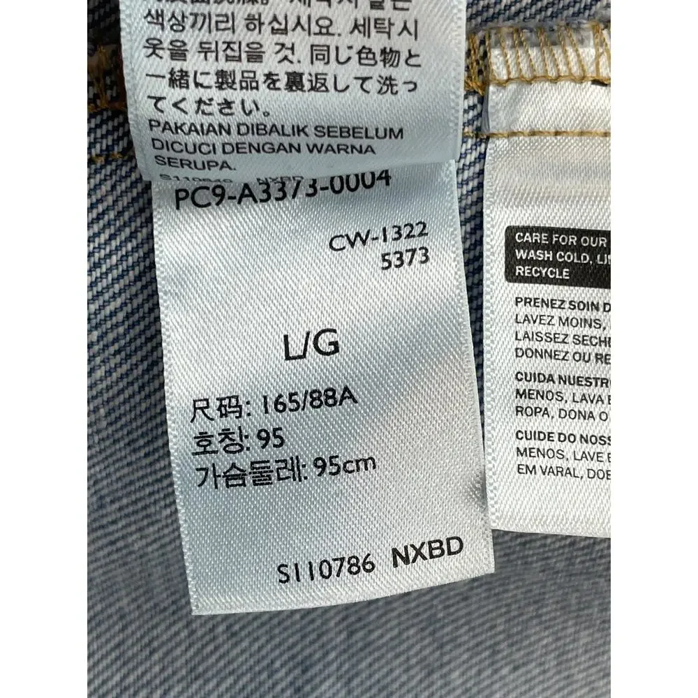 Levis‎ Jacket Mens Large Blue Denim 100% Cotton Pearl Snap Front - Picture 6 of 8